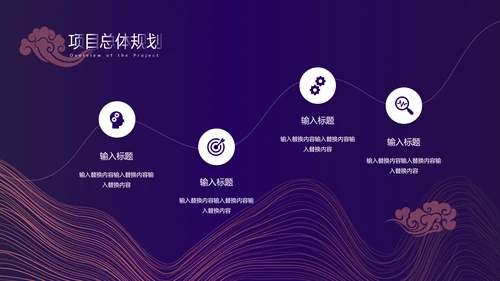 紫色时尚简约商业计划书通用PPT模板
