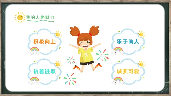 儿童幼儿园小学班干部竞选自我介绍ppt模板
