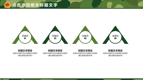 迷彩八一军队国防部队建设PPT模板