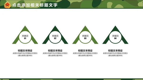 迷彩八一军队国防部队建设PPT模板