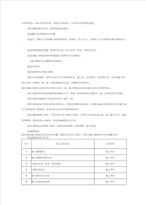 老年大学异地新建通风空调工程项目施工组织设计