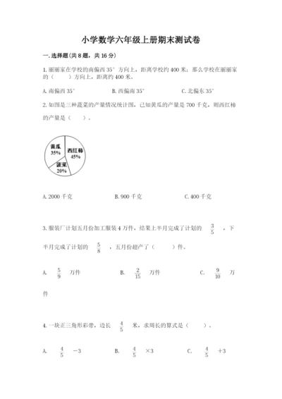 小学数学六年级上册期末测试卷含完整答案【网校专用】.docx