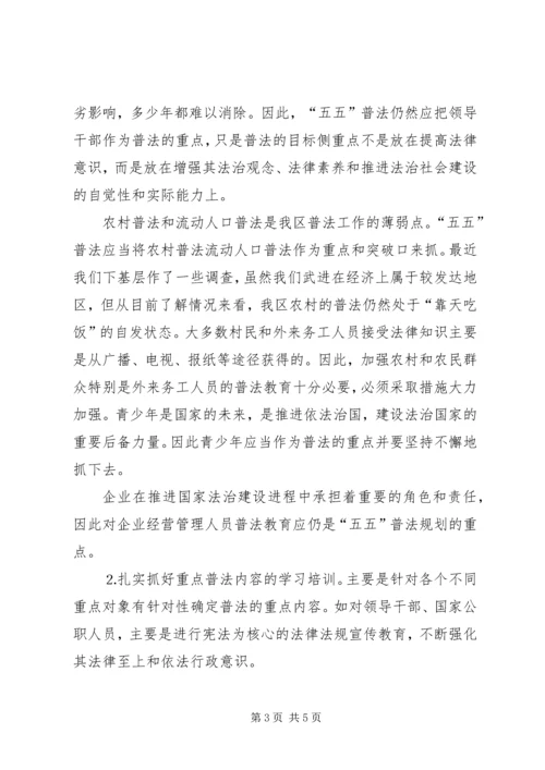 关于“五五”普法的思考 (6).docx