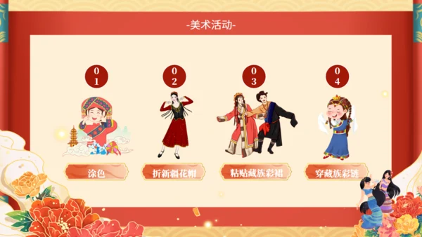 少数民族风情文化通用PPT模板
