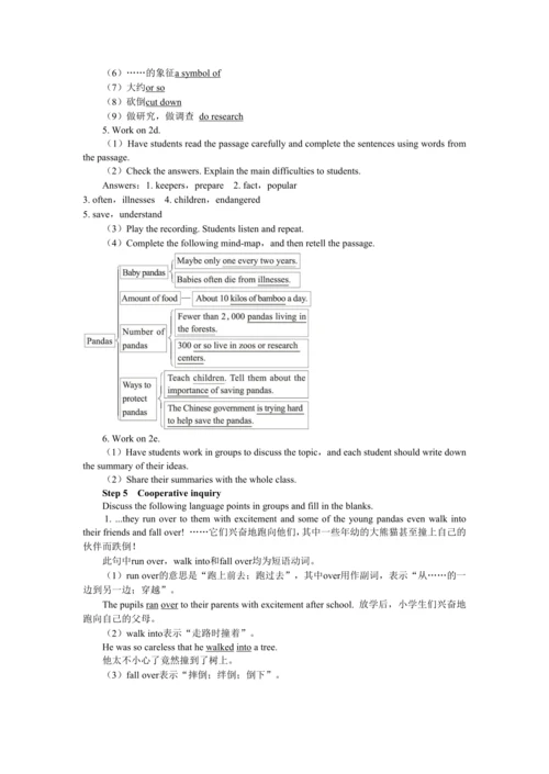 UNIT 7 Period 4 （Section B 2a-2e）教学详案
