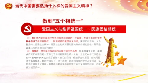 青年学生弘扬爱国主义精神教育PPT模板