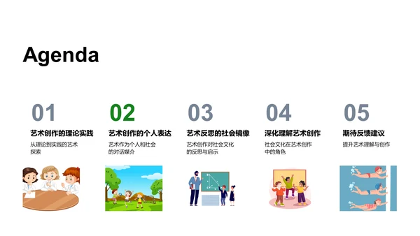 艺术创作开题答辩PPT模板
