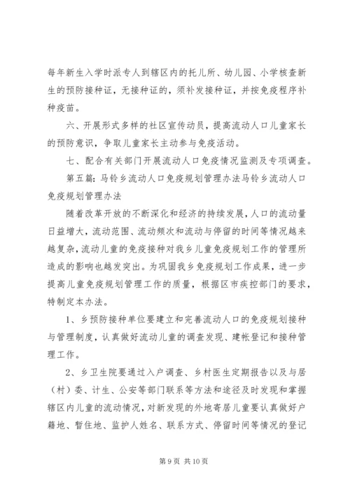 流动人口免疫规划管理制度.docx