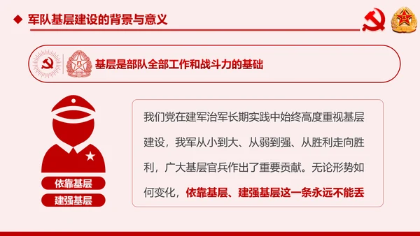 军队基层建设军队部队过硬作风强军兴军PPT