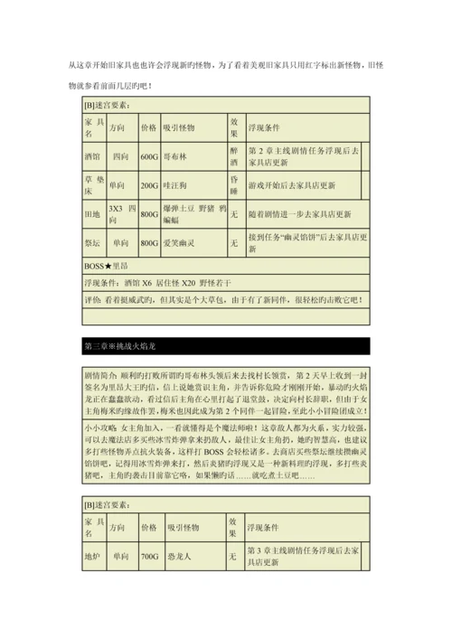 NDS迷宫制造者标准流程攻略道具表.docx