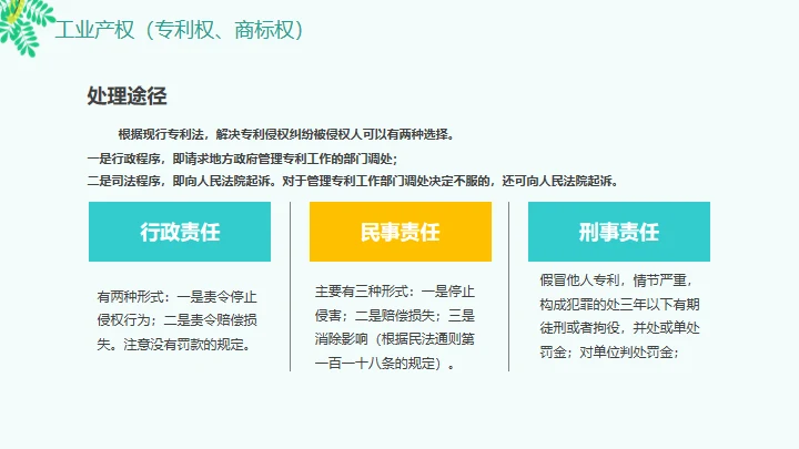知识产权日通用PPT模板