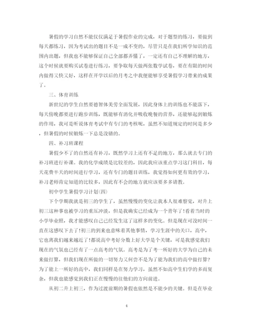 精编之初生暑假工作计划范文.docx