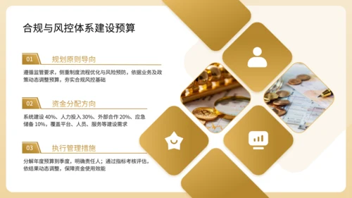 黄色商务风基金公司年度财务预算分配规划PPT