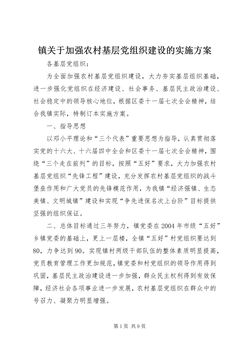 镇关于加强农村基层党组织建设的实施方案 (4).docx