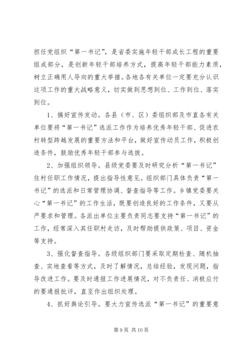 选派优秀年轻干部到村担任“第一书记”方案 (2).docx