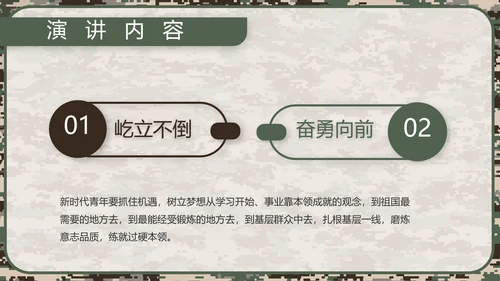 迷彩风部队军事工作总结汇报动态PPT