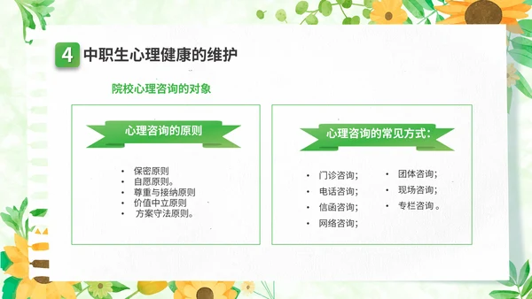 关注高中生心理健康教育通用PPT模板