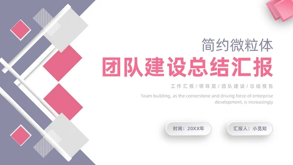 团队建设汇报ppt团队建设总结微粒体