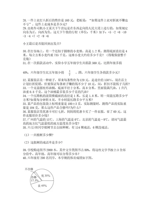 小升初数学应用题50道及答案（夺冠）