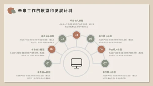 莫兰迪小清新风述职报告PPT模板