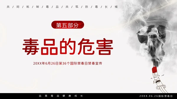 国际禁毒日珍爱生命远离毒品禁毒教育PPT课件禁毒日（禁毒）