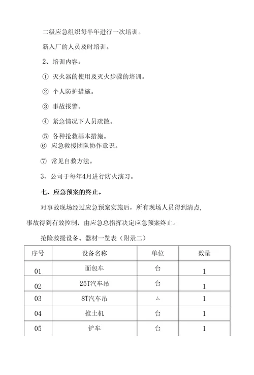 XX建筑工程有限公司生产安全事故应急救援预案