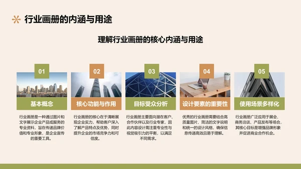 绿色摄影风通用行业画册图集PPT模板