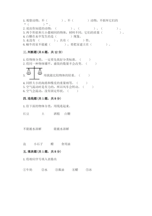 教科版小学科学一年级下册期末测试卷附参考答案【综合题】.docx