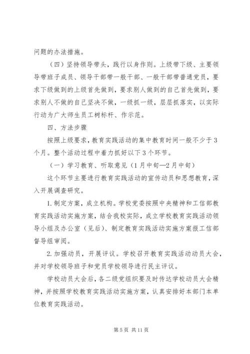 群众路线教育实践活动实施方案 (20).docx