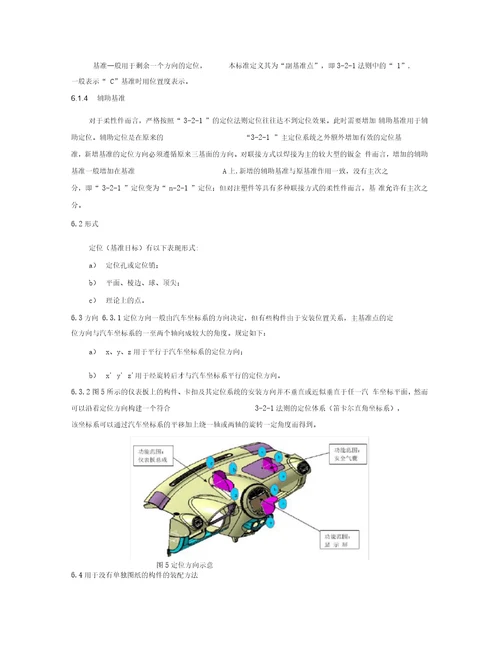 产品零部件基准点系统规范