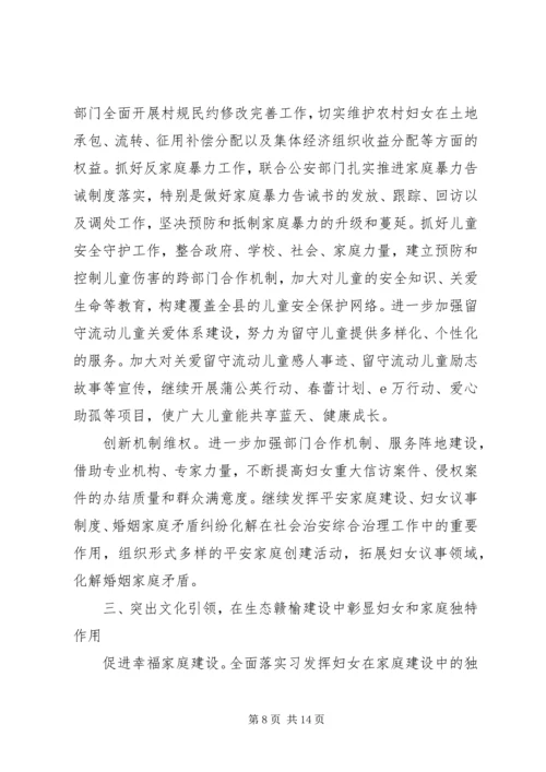 县妇联执委会上的讲话.docx