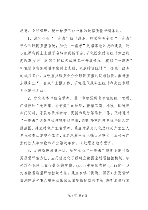 统计局全市统计工作计划范文.docx