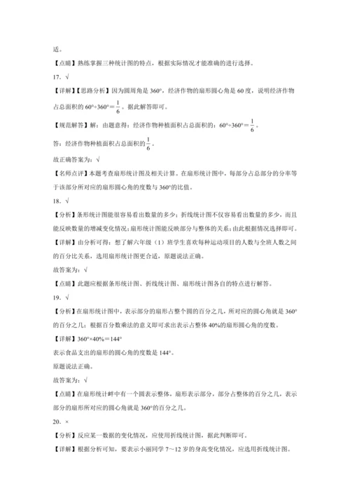 【暑期预习衔接】第七单元扇形统计图（讲义）-2024-2025学年小学数学六年级上册人教版