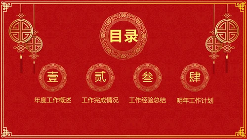 新年快乐过年喜庆通用PPT模板