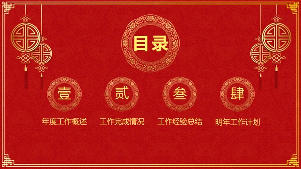 新年快乐过年喜庆通用PPT模板