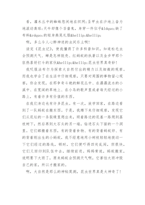 昆虫记读后感800字.docx