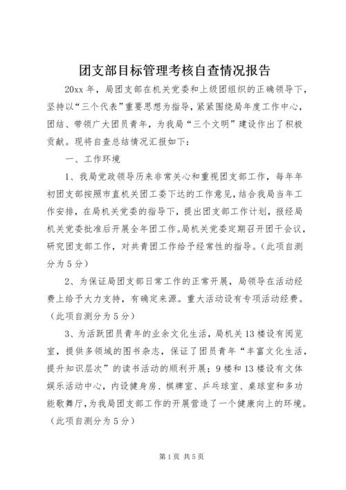 团支部目标管理考核自查情况报告 (5).docx