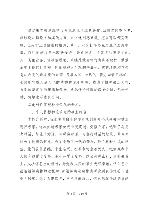 党性修养自我剖析.docx
