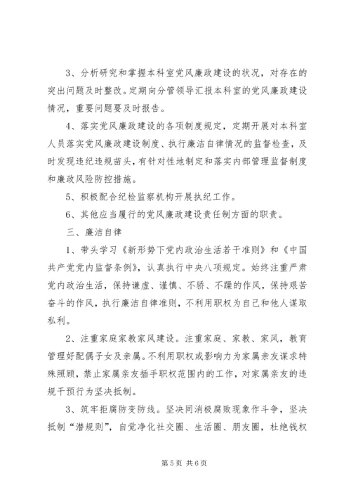 市直单位党风廉政建设责任书.docx