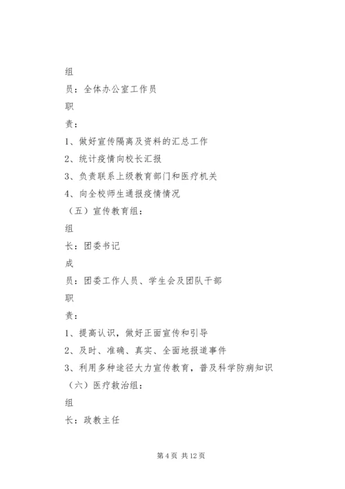 城北中学传染病防控工作的工作汇报 (2).docx