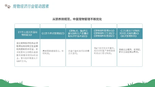 插画风宠物经济行业前景分析报告PPT