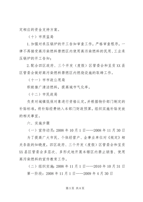 高污染燃料禁燃区管理规定方案.docx