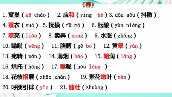 第一单元 复习课件(共75张PPT)