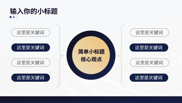 简约大气蓝金色企业工作汇报动态通用PPT模板