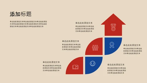红色简约时尚风职业规划PPT模板