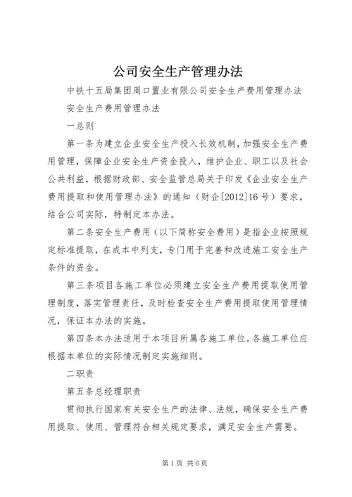 公司安全生产管理办法 (2).docx