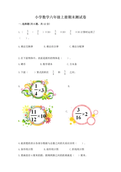 小学数学六年级上册期末测试卷附参考答案（预热题）.docx