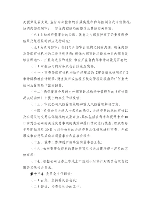 国有企业董事会审计委员会工作细则模版.docx