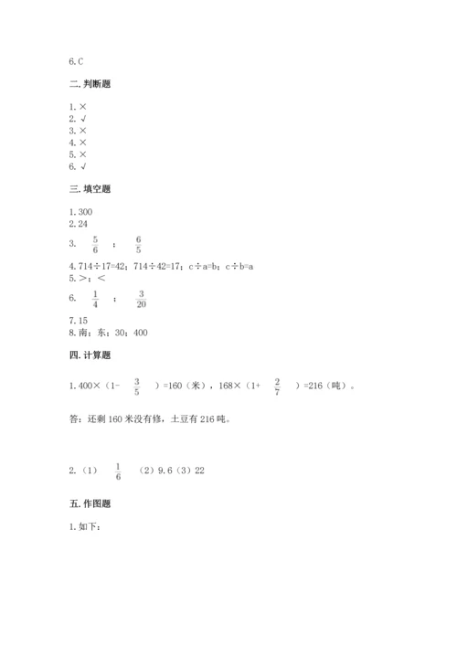 人教版六年级上册数学期中测试卷精品（能力提升）.docx