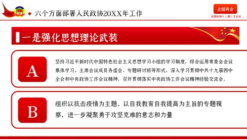 全国两会政协会议工作报告学习解读党政党课PPT